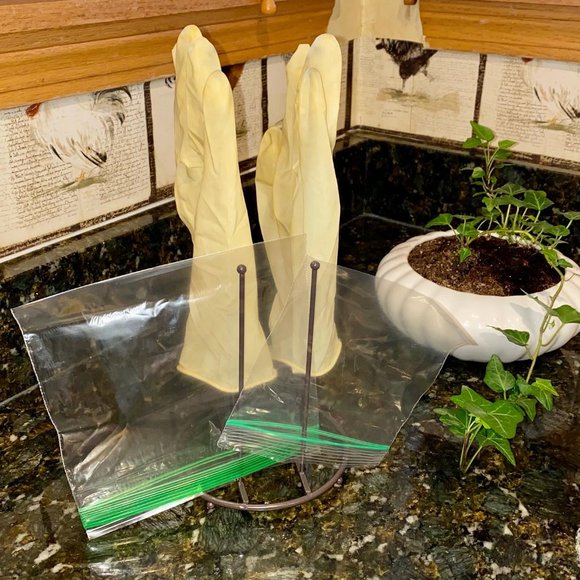 Kitchen Glove-Drying Rack Stand Plastic Silicone Bag Baby Water Bottle NEW NIP - Picture 8 of 11